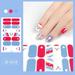 WQJNWEQ 2024 BIG SALE 16Strips Nail Polish Sticker Nail Strips Nail Polish Art Sticker Wraps Sticker Nails for Women and Girls Decorations Party Christmas Nail Foils Glitter Stickers