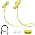 Sony Extra Bass Bluetooth Headphones Wireless Sports Earbuds with Mic/Microphone IPX4 Splash Proof Stereo Comfort Gym Running Workout up to 8.5 Hour Battery Yellow (International Version)
