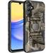 Case for Samsung Galaxy A15 5G Phone Nakedcellphone Rugged Hybrid Ring Grip Cover with Stand and Built-In Mounting Plate - Outdoor Bush Camo Tree Design
