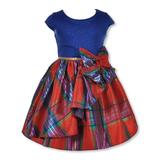 Bonnie Jean Girls Starry Night Dress - royal blue 4t (Toddler)