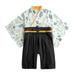 WOXINDA Boys Spring Summer Long Sleeve Japanese Kimono Romper Jumpsuit Japanese Style Baby Romper Pack Toddler Boys Easter Outfits Baby Boy Clothes 1st Birthday Boys Shirt First