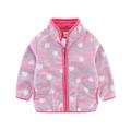 QUYUON Baby Girls Hooded Sweater Jacket Deals Long Sleeve Fleece Jacket Kids Baby Warm Girls Boys Winter Warm Fleece Jackets Sweatshirt Hot Pink 2T-3T