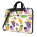 YFYANG 13 inch Universal Laptop Bag Oxford Cloth Laptop Sleeve Multi-functional Watercolor Fruit Abstract Doodle Notebook Computer Messenger Bag Handbag