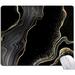 Mouse Pad Marble Cute Personalized Mouse Pads with Design Square Washable Cloth Mouse Mat Gaming Office Home Non-Slip Rubber Base Computer Mousepad Black Gold Marble