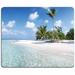 Mouse Pad Square Mousepad Personalized Premium-Textured Non-Slip Rubber Base Mouse Mat Waterproof Gaming Mouse Pad for Wireless Mouse Computers Laptop Office Home (Sunny Beach)
