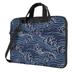 YFYANG 15.6 inch Universal Laptop Bag Oxford Cloth Laptop Sleeve Multi-functional Blue Line Wave Graffiti Notebook Computer Messenger Bag Handbag