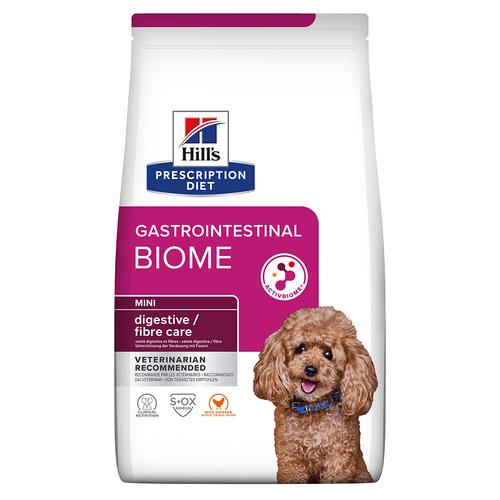 3x 1kg Hill's Prescription Diet Gastrointestinal Biome Mini mit Huhn Hundefutter trocken