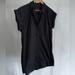 J. Crew Dresses | J.Crew Women's Black Denim Short Sleeve Collared Button Dress | Color: Black | Size: M