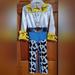 Disney Costumes | Jessie Toy Story Costume Size S (4-6x) | Color: Blue/White | Size: S (Girl)