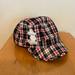 Disney Accessories | Disney Mickey Mouse Red Plaid Hat | Color: Black/Red | Size: Os