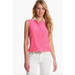 Lilly Pulitzer Tops | Lilly Pulitzer Andria 100% Silk Top Pink Sleeveless Hidden Button Front Medium M | Color: Pink | Size: M