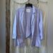 Anthropologie Jackets & Coats | Anthropologie Linen Tulip Blazer - Lilac | Color: Purple | Size: 4