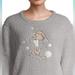 Disney Intimates & Sleepwear | Disney Thumper Rabbit Sleepwear Plush Sherpa Gray Top Size Large 12-14 | Color: Gray/White | Size: L