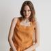 Madewell Tops | 100% Linen Cross-Back Sleeveless Top | Color: Orange | Size: 2