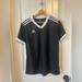 Adidas Tops | Adidas V-Neck Tee | Color: Black | Size: M