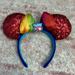 Disney Accessories | Disney Parks Epcot 40th Anniversary Mickey/Minnie Ears Headband | Color: Blue/Red | Size: Os