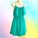 American Eagle Outfitters Dresses | American Eagle Outfitters Green Ruffled Sleeveless Minidress | Color: Green | Size: Xs