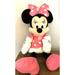 Disney Toys | Disney Minnie Mouse Plush Winter Pink Snowflake Dress Large 22” Tall | Color: Pink | Size: See Item