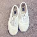 Vans Shoes | 5/$25vans Men’s White Tennis Shoes Size 9.5 | Color: White | Size: 9.5
