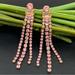 Kate Spade Jewelry | Kate Spade New York Slice Of Stone Crystal Fringe Earrings 12.3g | Color: Gold/Pink | Size: Os