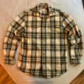 Carhartt Shirts | Carhartt Original Fit Flannel Plaid Long Sleeve Button Down Shirt Mens Medium | Color: Tan | Size: M