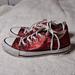 Converse Shoes | Converse Woman's Size 6 Or Mens Size 4 Red Sparkle Sneakers. | Color: Red/White | Size: 6