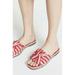 Kate Spade New York Shoes | Kate Spade Womens Caliana Striped Bow Flat Sandals 7.5 Mules Slides Pink Red | Color: Pink/Red | Size: 7.5