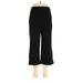 New York & Company Dress Pants - High Rise Wide Leg Cropped: Black Bottoms - Women's Size Medium