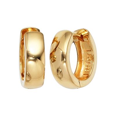 Paar Creolen JOBO, gold (goldfarben), Ohrringe, Damen, Silber 925 (Sterlingsilber), 925 Silber vergoldet Image