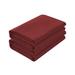 Color of the face home 2 Piece Microfiber King Guest Room Flat Sheet Case Pack in Red | Wayfair CDB07NKHFXV5