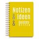 Notizbuch »Notice A5 Notizen & Ideen & Geistesblitze« A5 liniert 100 Seiten gelb, LUMA KARTENEDITION
