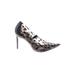 Vince Camuto Heels: Pumps Stilleto Cocktail Black Leopard Print Shoes - Women's Size 8 1/2 - Pointed Toe