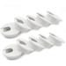 Hehoilam 2 Desk Grommet(10 Pack) Wire Cable Hole Cover Plastic Wire Organizers for Office PC Computer Desk Cord Management (White)