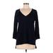 Tommy Hilfiger Pullover Sweater: Blue Tops - Women's Size Medium