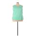 Lands' End Sleeveless T-Shirt: Green Tops - Women's Size 3X