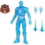 Marvel Hasbro Legends Series 6-inch Hologram Iron Man Action Figure Toy Premium Design and Articulation Includes 2 Accessories and 1 Build-A-Figure Part
