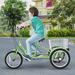 MOPHOTO 16 inch Trike Kids Tricycle Kids Trike Cruiser Bike Single Speed Bike Three Wheel Bikes Three-Wheeled Bicycles with Adjustable Height and Rear Basket