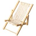 Mini Recliner Decor Models Miniature Beach Chair Chidrens Toys Sunbath Chair Miniature Lounge Chair Prop Seaside