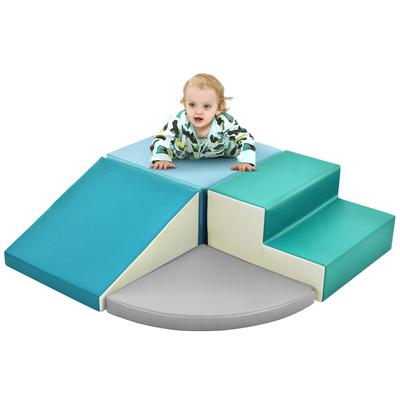 Soft Climb and Crawl Foam Playset, Safe Soft Foam Nugget Block for Infants, Preschools, Toddlers, Kids Crawling