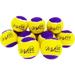 Midlee Squeaky Mini Tennis Ball for Dogs 1.5 - Pack of 12 (Yellow/Purple)- Pet Fetch Small Squeaker Interactive Squeaking Dog Toy