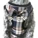 Mesh Soft Dog Harness Adjustable No Pull Reflective Comfort Pet Vest for Dogs (Brown&Blue L)