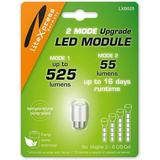 LiteXpress LXB525 2Mode LED Upgrade Modules 525 or 55 Lumens only for 3-7 C/D-Cell Maglite Flashlights dont use for 2 cell Maglite