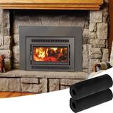 Qenwkxz 2PCS Fireplace Vent Cover Magnetic Fireplace Draft Stopper Fireplace Screen Cover Fireplace Draft Insulation Blocker Black Multifunctional Indoor Fireplace Cover 36è„³4inch for Fireplace