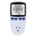 Walmeck Socket socket Display Power Meter Volt Amps KWH LCD Display Power Monitor Outlet-with US Watt Volt Amps Analyzer Monitor Outlet-with Power Meter Socket Consumption Analyzer Monitor Solinder