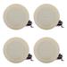 6 13W Dimmable Downlight Cathedral Ceiling 3500K LED 30Â° Beam Angle Flush Mount Almond 4- Pack