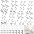 Earring Posts and Backs Flasoo 700Pcs Stud Earring Making Kit with 300Pcs Stainless Steel Earring Posts and 400Pcs Earring Backs Earring Supplies Kit for DIY Earrings and Jewelry Making