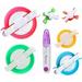 Ayasee Pompom Maker Kits Pom pom Knitting Loom Kit Fluff Ball Weaver Needle Craft DIY Knitting Crochet Craft Tool Kit 6PS Pompom Maker+ 1PS Scissors (7)