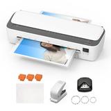 Bisofice Laminator Thermal Laminator 6IN1 A4 9 inches Cutter Rounder Puncher 6IN1 Cold Lamination Laminator A4 Lamination Paper Cutter Cold Lamination Paper inches Thermal Laminator 9 inches Thermal