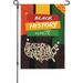 Black His-tory Mon-th Garden Flag Decorations Double Sided African American Flag Mlk Black History Outdoor Flag Blm Yard Flag Black Lives Matter House Flag No Flag Stand 28x40