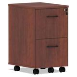 LeCeleBee LeCeleBee Valencia Series Mobile Pedestal Left Or Right 2 Legal/Letter-Size File Drawers Medium Cherry 15.38 X 20 X 26.63